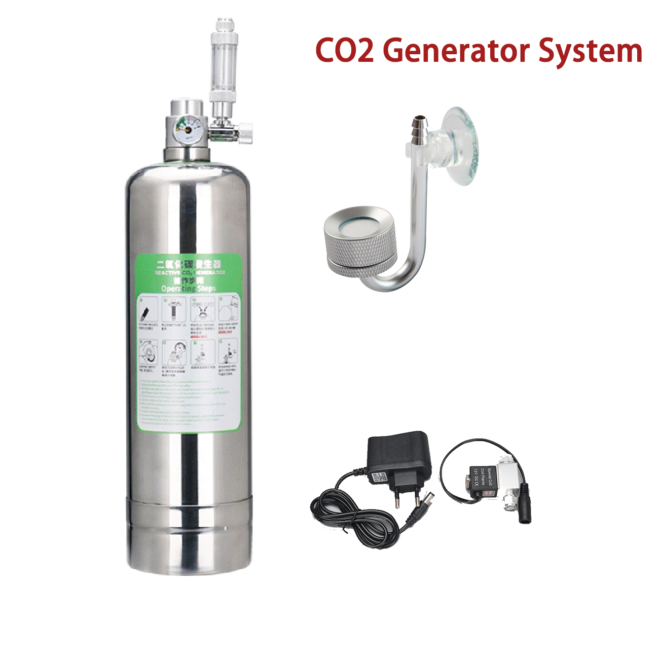 Aquarium Liquid Carbon - Zestaw do akwarium CO2 System generatora