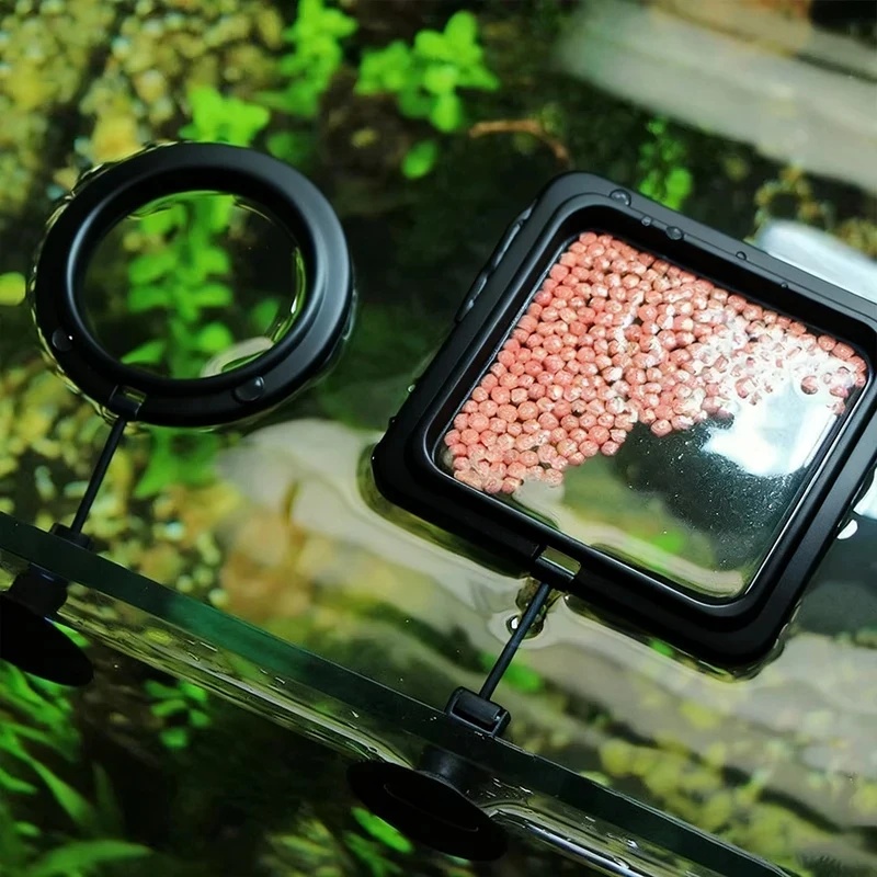 Aquarium Fertilizer - 1/3 szt. Pierścień do karmienia ryb