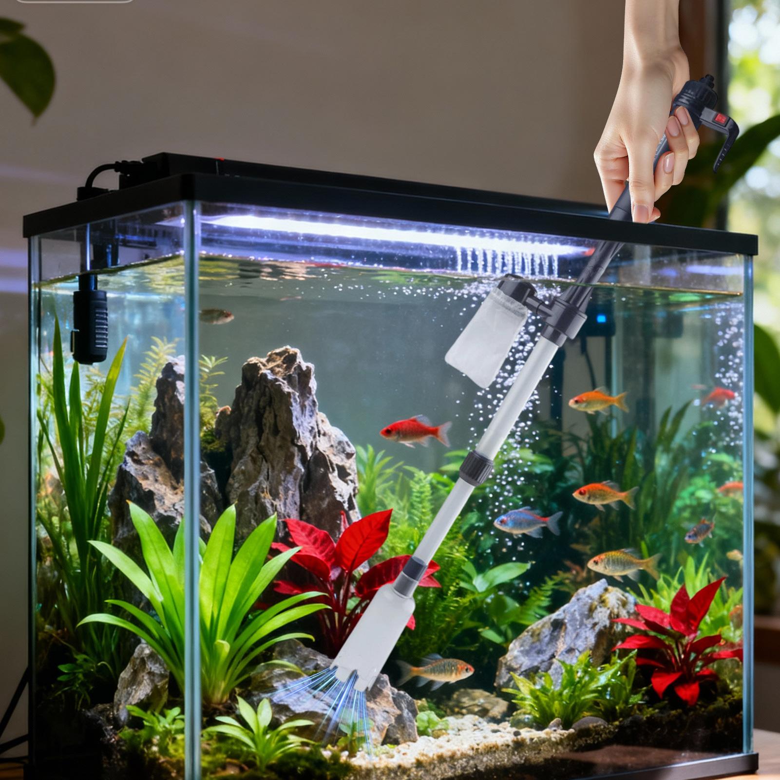 Planted Aquarium Cleaning - Odkurzacz do akwarium z regulowanym teleskopowym