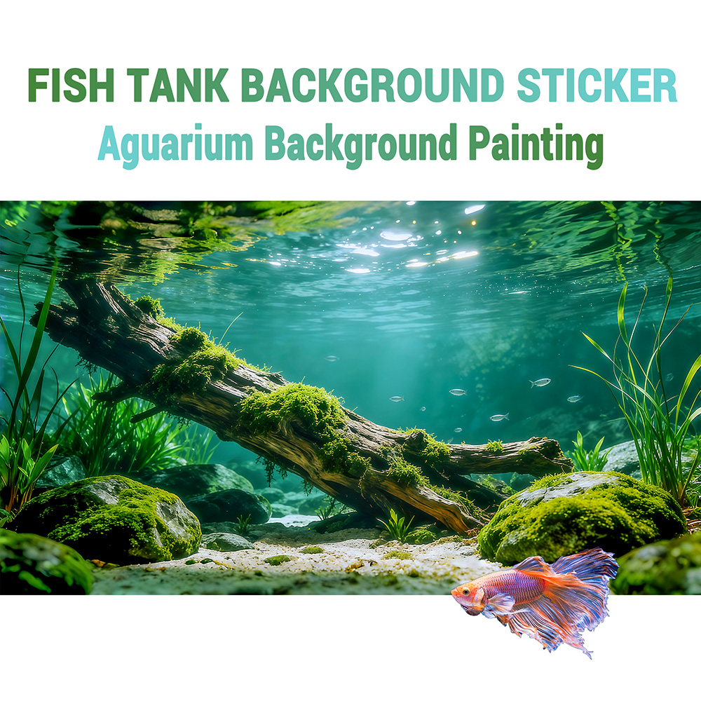 Aquarium Plants Live - Zmarłe gałęzie na dnie rzeki, naklejki