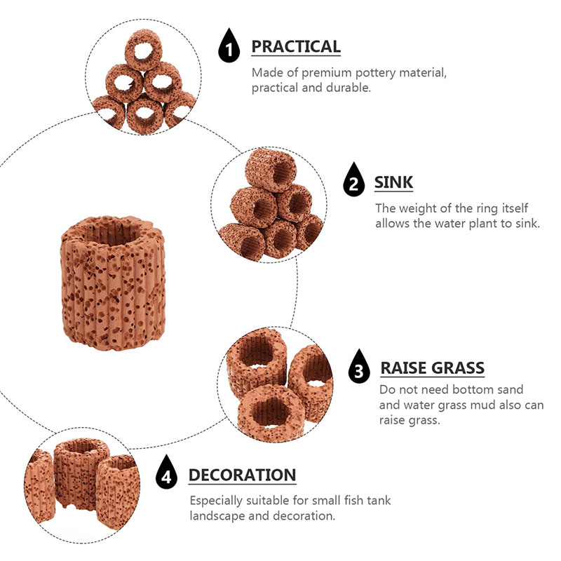10/20 szt. Podstawa zamontowan – Plant Aquarium Pot recenzja i cena