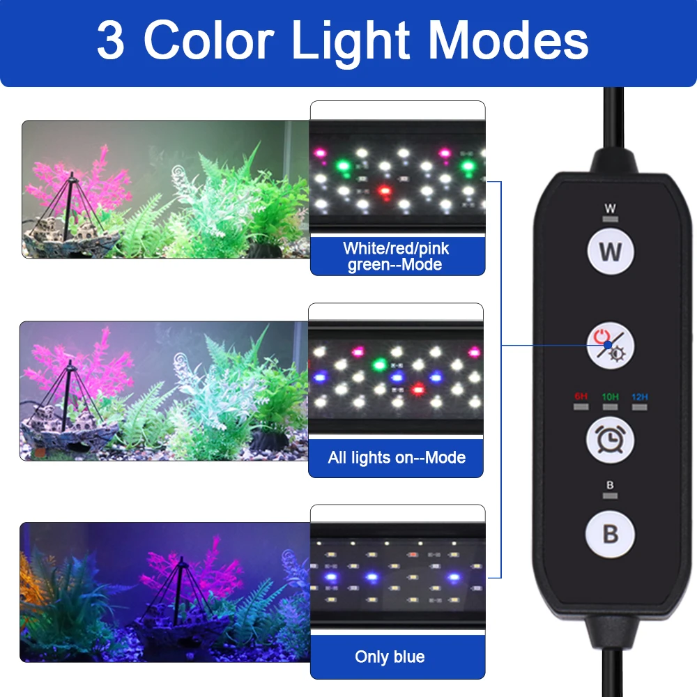 75-90CM Akwarium z regulowanym – Aquarium Plant Light recenzja i cena