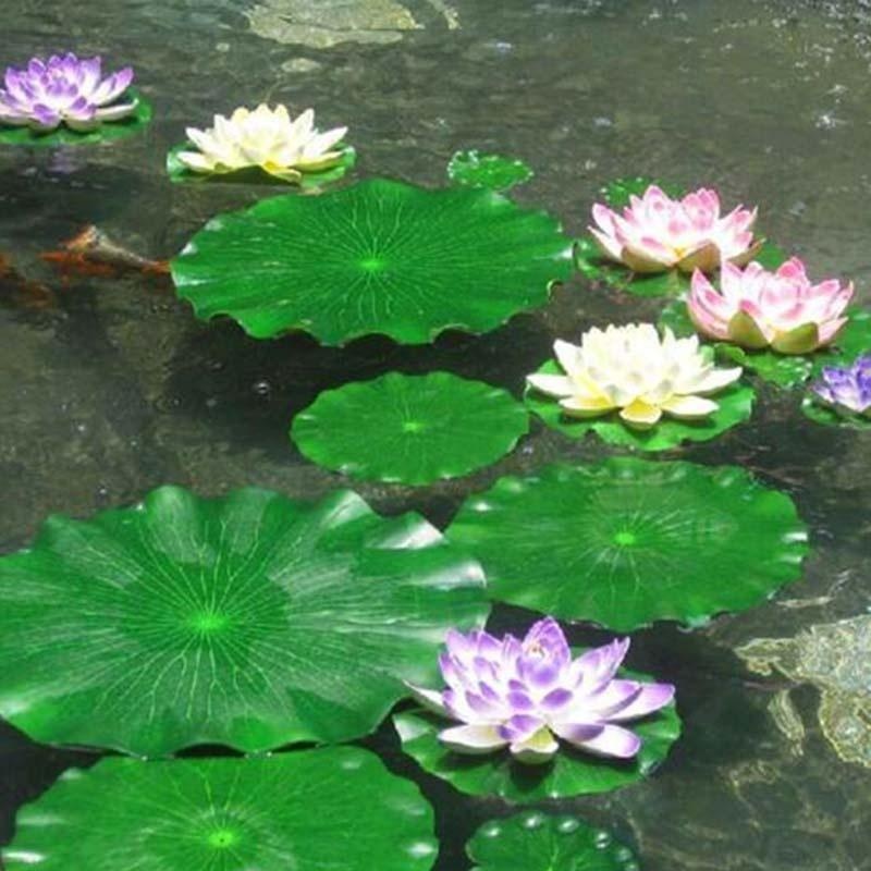 Sztuczne liście lotosu bez kwi – Aquarium Plant Substrate recenzja i cena