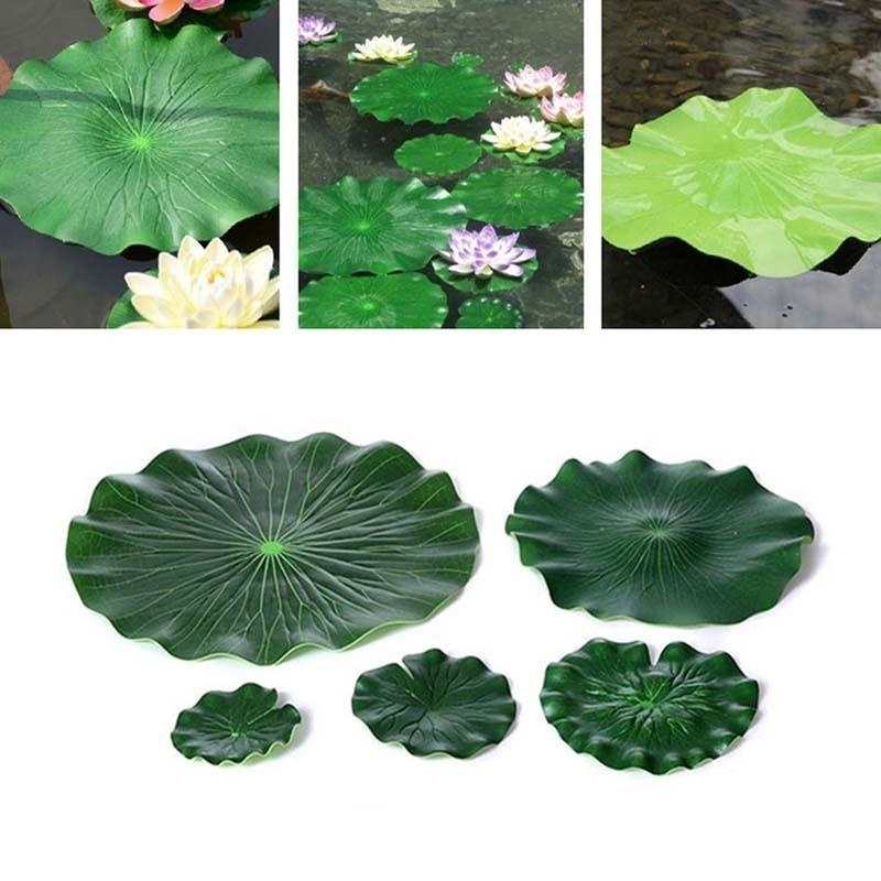 Sztuczne liście lotosu bez kwi – Aquarium Plant Substrate recenzja i cena