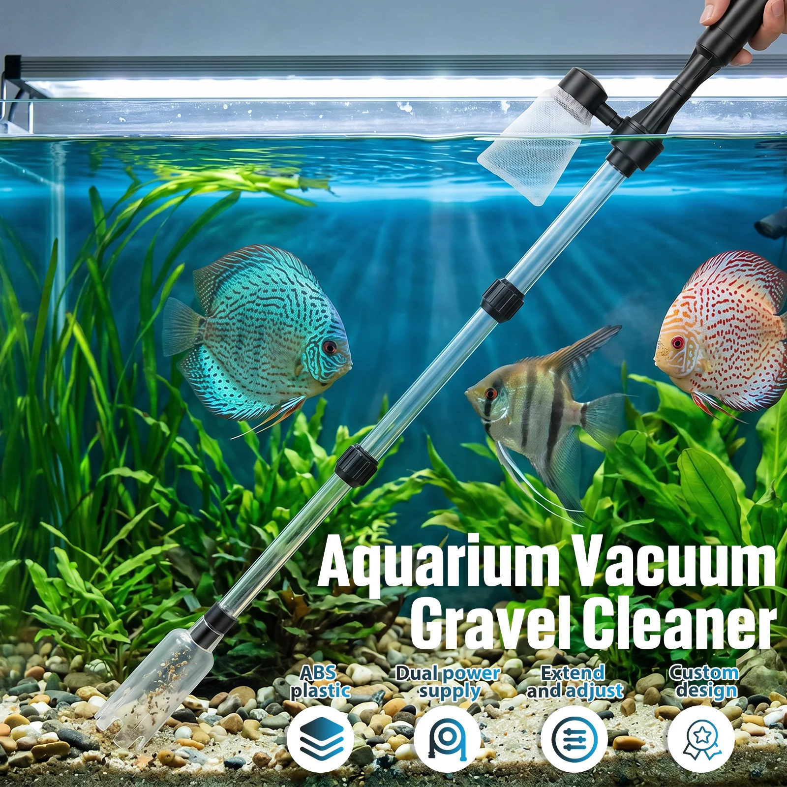 Odkurzacz do żwiru w akwarium  – Planted Aquarium Cleaning recenzja i cena