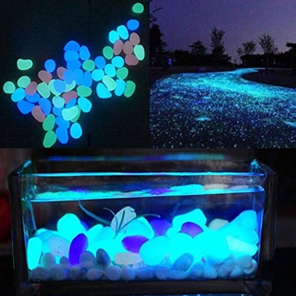 Fish Tank Rocks Glow Blue Pebb – Plant Aquarium Pot recenzja i cena