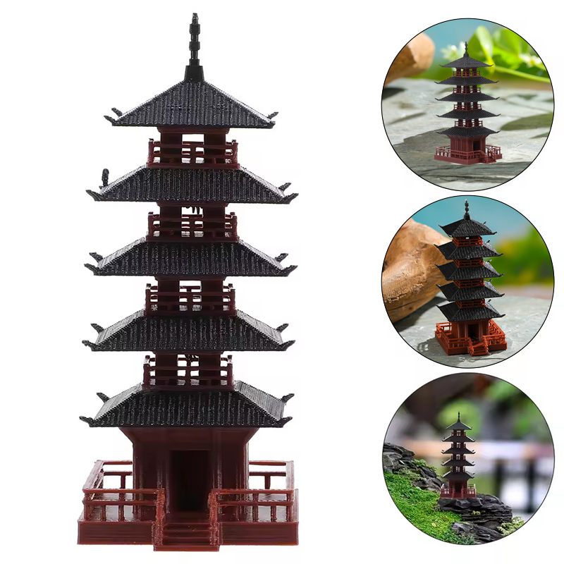 Miniaturowa Pagoda Statuetka M – Aquarium Moss recenzja i cena
